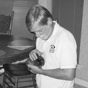 Parent with guinea pig